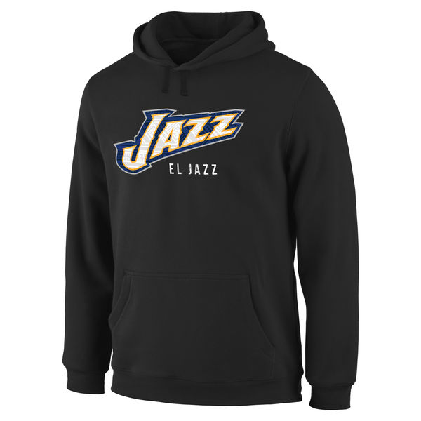  Men Utah Jazz Noches Enebea Pullover Hoodie Black->utah jazz->NBA Jersey